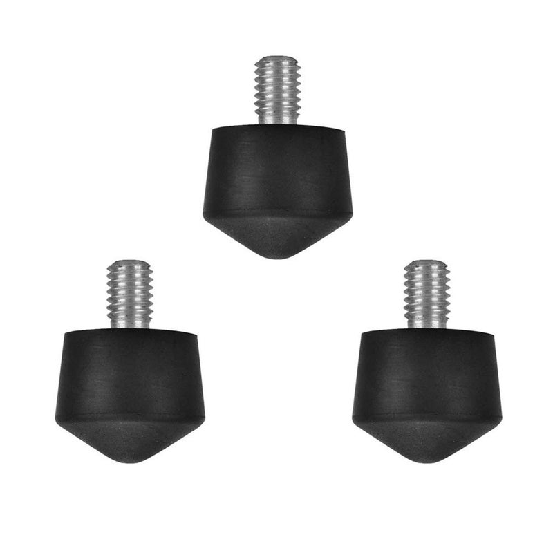 Foto&Tech Universal Anti-Slip 3/8" Rubber Foot Spike Compatible with Andoer Benro Gitzo Induro Kingjoy Manfrotto Weifeng RRS 3/8"-16 Thread Tripod Monopod on Smooth Uneven Surface 30mm x 40mm (3 PCS) - Image 1